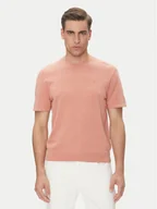 Koszulki męskie - Calvin Klein T-Shirt Supima LV04LC333G Koralowy Regular Fit - miniaturka - grafika 1
