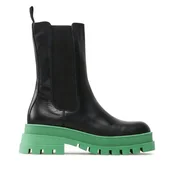 Botki damskie - Sztyblety Badura INES-02-1 Czarny - miniaturka - grafika 1