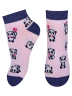 Skarpetki damskie - Dziecięce stopki pandy różowe Milusie - miniaturka - grafika 1