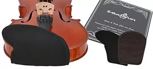 Vaagun Osłona na podbródek, rozmiar L, powłoka na podbródek, zmniejsza podrażnienia skóry, na skrzypce 4/4 i altówkę, bawełna czarna - Instrumenty smyczkowe - miniaturka - grafika 1