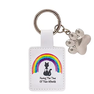 Rainbow Bridge Friends Brelok dla kota unisex, biały, wysokość 9,5 cm - Breloki - miniaturka - grafika 1