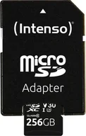 Karty pamięci - Intenso microSDXC 256GB C10 UHS-I Professional + Adapter 3433492 - miniaturka - grafika 1