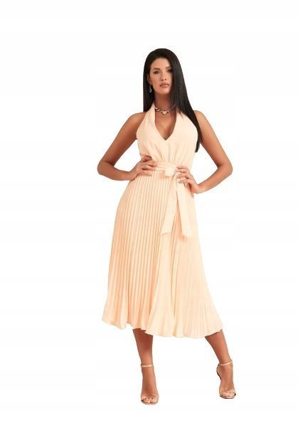 GUESS MARCIANO SUKIENKA PLISOWANA RÓŻOWA 42 GAL