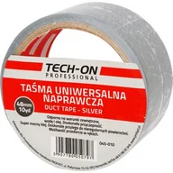 Taśmy izolacyjne i naprawcze - Taśma srebrna DUCT 28 mm 10yd TECH-ON - miniaturka - grafika 1