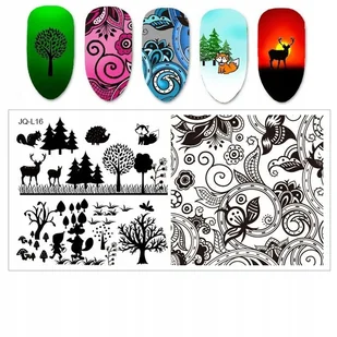 Blaszka Płytka do Stempli do zdobienia Paznokci - Ozdoby do paznokci - miniaturka - grafika 35