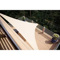 Markizy - DecoTeam Optima, trójkąt, 3,6 x 3,6 x 3,6 m, ecru - miniaturka - grafika 1