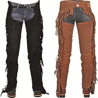 Moda i Uroda OUTLET - HKM Western chaps-4383 czarny S 9100 - miniaturka - grafika 1