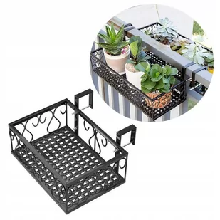 DONICA Balkonowa METALOWA STELAŻ Czarny MAT 30cm - Donice - miniaturka - grafika 1