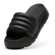 Klapki i japonki damskie - Damskie Klapki PUMA KARMEN SLIDE PUFFY WNS 39539901 – Czarny - miniaturka - grafika 1