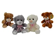 Maskotki i pluszaki - Deef Pluszak Miś 16cm De Siedzacy z Kokarda 6355 - miniaturka - grafika 1