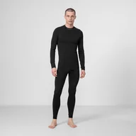 Spodnie sportowe męskie - Męskie legginsy termoaktywne BRUBECK EXTREME THERMO - czarne - miniaturka - grafika 1