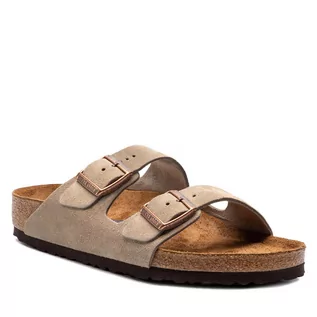 Klapki i japonki damskie - Birkenstock Klapki Arizona Bs 0951301 Taupe - grafika 1