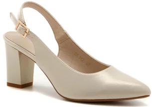 Sandały damskie Sergio Leone SK162 perłowy - Sandały damskie - miniaturka - grafika 1