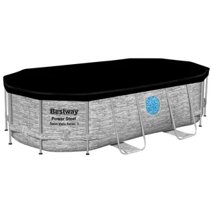 Bestway Basen Power Steel z zestawem akcesoriów, 427x250x100 cm vidaXL - Baseny ogrodowe - miniaturka - grafika 1