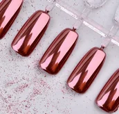 Ozdoby do paznokci - Golden Rose Pyłek Efekt Glass Różowe Lustro - miniaturka - grafika 1