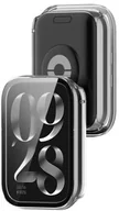 Akcesoria do smartwatchy - Bizon Etui ze szkłem do zegarka Case+Glass Watch do Xiaomi Mi Smart Band 9 Pro, przezroczyste - miniaturka - grafika 1
