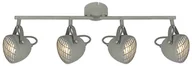 Lampy sufitowe - Candellux Lampa sufitowa reflektorek PENT PLAFON LISTWA 4X50W GU10 BETONOWY SZARY 94-68071 - miniaturka - grafika 1