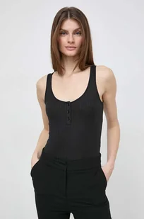Guess body damskie kolor czarny - Koszulki sportowe damskie - miniaturka - grafika 1