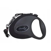 Smycze dla psów - Flexi Smycz automatyczna Style M taśma 3 m kol czarny - miniaturka - grafika 1