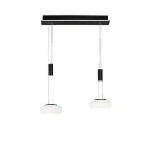 Paul Neuhaus Smart hanglamp zwart 2-lichts met afstandsbediening - Loena - Lampy sufitowe - miniaturka - grafika 1