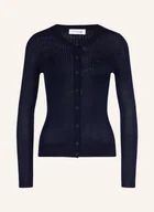 Swetry damskie - Lacoste Kardigan blau - miniaturka - grafika 1