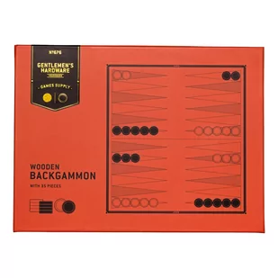 Wooden Backgammon - Gentlemen's Hardware - Gry planszowe - miniaturka - grafika 1