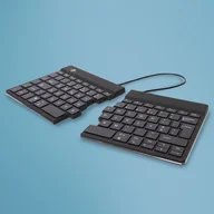 Klawiatury - R-Go Tools ErgonomicznaR-Go Split Break klawiatura, z oprogramowaniem do robienia przerw, QWERTY (PT), Bluetooth, czarna - miniaturka - grafika 1