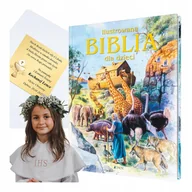 Pamiątka Pierwszej Komunii Świętej - Pamiątka Pierwszej Komunii Świętej ILUSTROWANA BIBLIA DLA DZIECI Z GRAWEREM - miniaturka - grafika 1