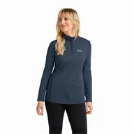 Koszulki sportowe damskie - Damska koszulka termoaktywna z długim rękawem Jack Wolfskin SKY THERMAL HZ W midnight sky - XS - miniaturka - grafika 1