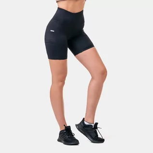 Spodnie sportowe damskie - NEBBIA Spodenki damskie Fit & Smart Biker Black L - grafika 1