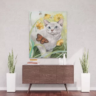 Kocia przygoda na łące - Malowanie po numerach 50x40 cm - Malowanie po numerach - miniaturka - grafika 1