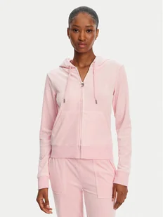 Juicy Couture Bluza Robertson JCAP176 Różowy Slim Fit - Bluzy damskie - miniaturka - grafika 1
