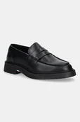 Mokasyny męskie - Tommy Hilfiger mokasyny skórzane HILFIGER COMFORT LWT LTH LOAFER męskie kolor czarny FM0FM05698 - miniaturka - grafika 1
