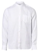 Koszule męskie - Bugatti - Męska koszula lniana, biały - miniaturka - grafika 1