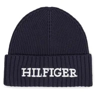 Czapki męskie - Czapka Tommy Hilfiger Monotype Beanie AM0AM11737 Granatowy - miniaturka - grafika 1