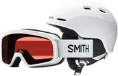 Kaski narciarskie - SMITH ZOOM Junior / gogle Rascal White 2020/21 - miniaturka - grafika 1