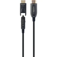 Złącza, przejściówki, adaptery - Kabel Gembird AOC HDMI – HDMI z adapterem D/A 50 m Black (8716309124539) - miniaturka - grafika 1
