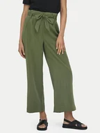 Spodnie sportowe damskie - ONLY Spodnie materiałowe Marsa 15269628 Zielony Flared Fit - miniaturka - grafika 1