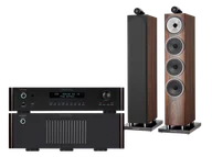 Zestawy stereo - Rotel RC-1572 MkII (czarny) + RB-1582 MkII (czarny) + 702 S3 (mokka) - miniaturka - grafika 1