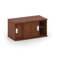 Inne meble biurowe - B2B Partner Nadstawka z przesuwnymi drzwiami, 800 x 400 x 400 mm, orzech CF-C80401-W, SS-881 - miniaturka - grafika 1