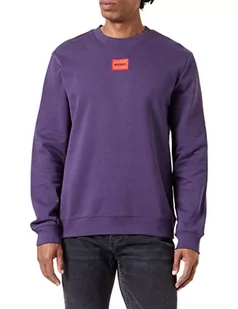 HUGO sweter męski, Dark Purple509, M - Swetry męskie - miniaturka - grafika 1