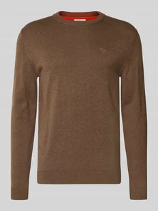 Sweter o kroju regular fit z czystej bawełny - Swetry męskie - miniaturka - grafika 1