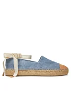 Espadryle damskie - Tory Burch Espadryle 167994 Niebieski - miniaturka - grafika 1