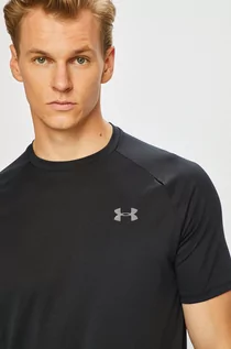 Koszulki męskie - Under Armour t-shirt treningowy Tech 2.0 kolor czarny gładki - grafika 1