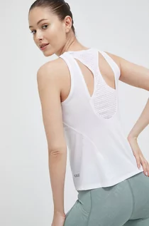 Koszulki sportowe damskie - Casall top treningowy kolor biały - grafika 1