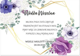 Etykiety personalizowane na butelkę z Wódką Weselną - 9 szt. - Etykiety do drukarek - miniaturka - grafika 1