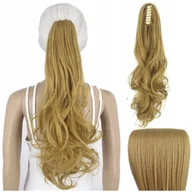 Ozdoby do włosów - Włosy Syntetyczne Doczepiane Kucyk na Klipsie 55 cm Clip In Jak Naturalne - miniaturka - grafika 1