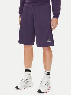 adidas Szorty sportowe Graphic Mesh JY2758 Fioletowy Loose Fit - Spodenki męskie - miniaturka - grafika 1