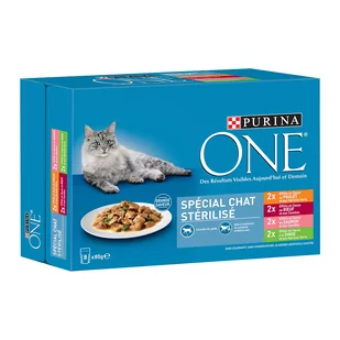 Purina One Sterylizowana karma dla kotów - 16 x 85 g - Mokra karma dla kotów - miniaturka - grafika 1