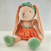 Maskotki i pluszaki - Pluszowy Królik Bunny Sisters W Pomarańczowej Spódniczce, 30 Cm (Bukowski Design) - miniaturka - grafika 1